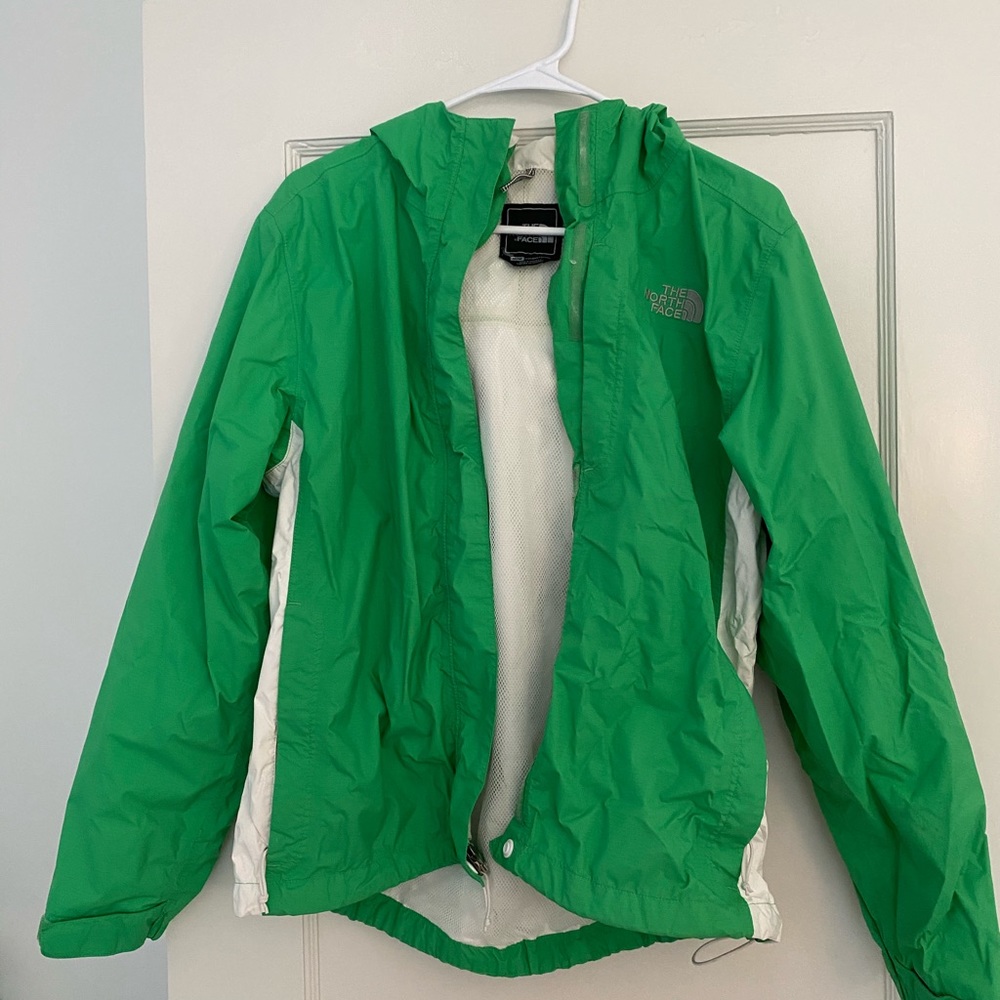 Green north face jacket!